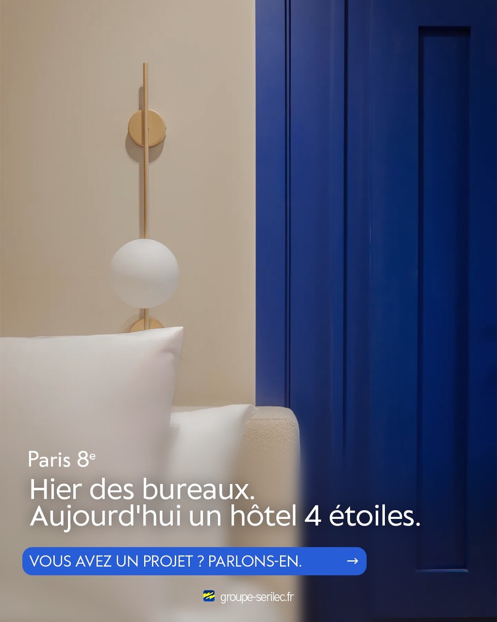 Hôtel Miromesnil après sa transformation en hôtel 4 étoiles